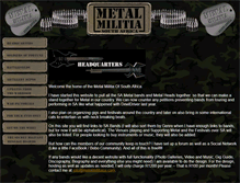 Tablet Screenshot of metalmilitiasa.com